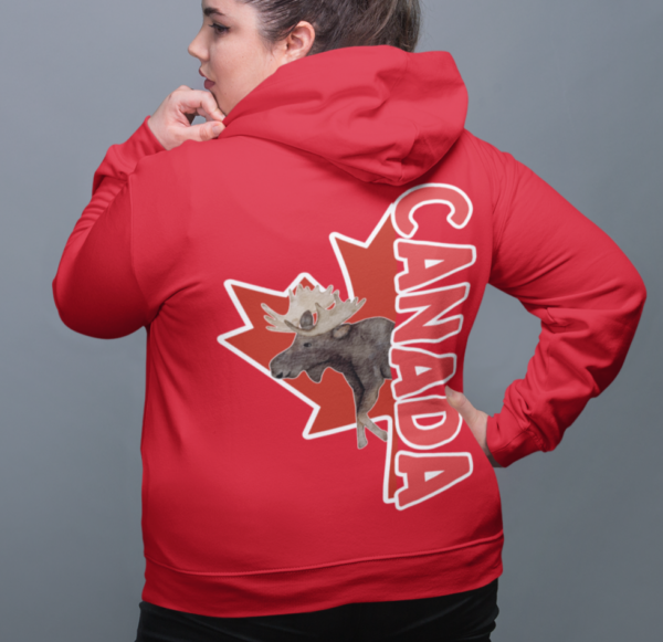 Custom Province Canada Minimalist/ Provincial Hooded SweatShirt/Custom Province Printed On Front Chest - Image 3