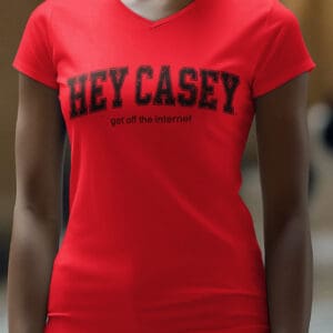 Hey Casey/ V-neck T-shirt