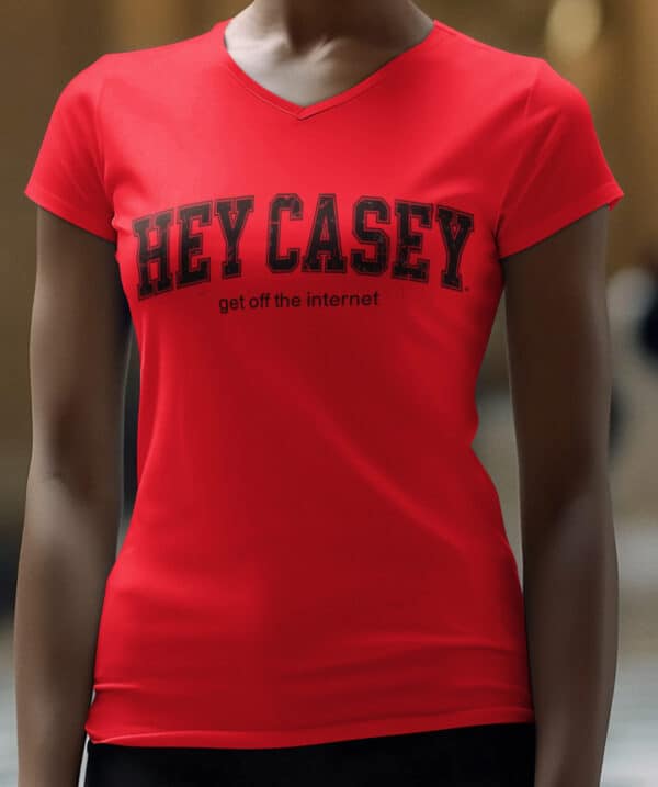 Hey Casey/ V-neck T-shirt