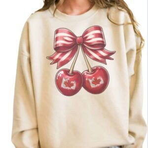 Canada Cherries| Gildan Crewneck|Sand