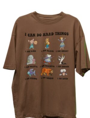 I Can Do Hard Things| Comfort Colors Tee| Espresso