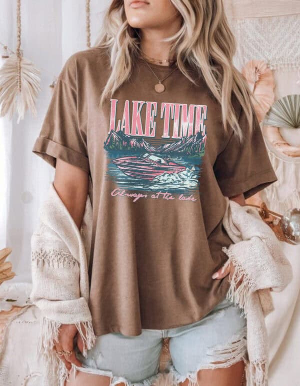Lake Time Vintage Tee/ Comfort Colors Collection - Image 4