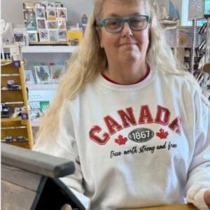 Canada Varsity 1867| Gildan Crewneck| White