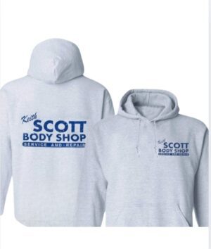 Keith Scott Body Shop| Hooded Sweatshirt| Ash