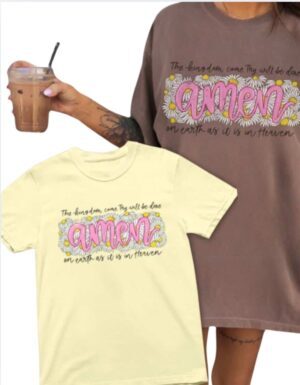 Amen Daisies|Comfort Colors Tee