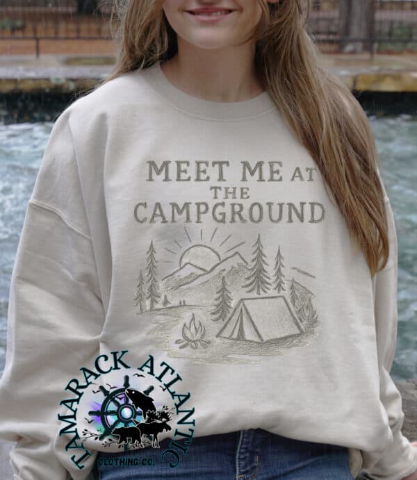 Meet Me At The Campground|Matchable|Adult Camping Shirt