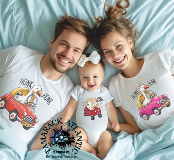 Silly Goose| Honk Honk| Matchable|Adult|Red Car - Image 2