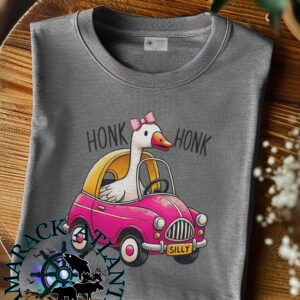 Silly Goose| Honk Honk| Matchable| Adult| Pink Car