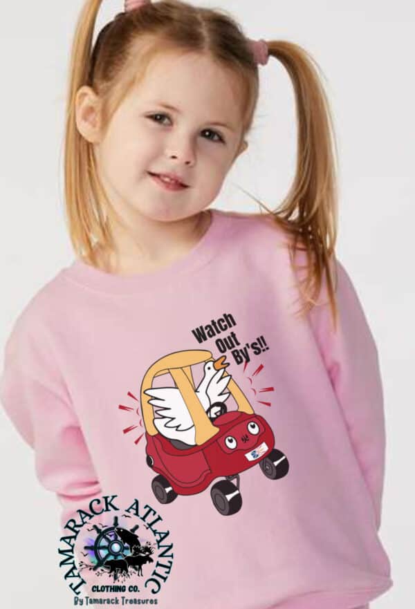 Silly Goose| Newfie Toy Car|Matchable| Toddler Crewneck - Image 2