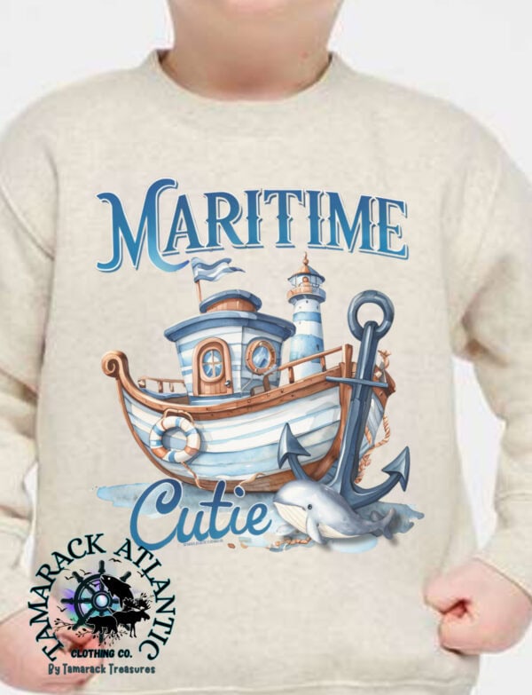 Maritime Cutie| Toddler Crewneck - Image 2