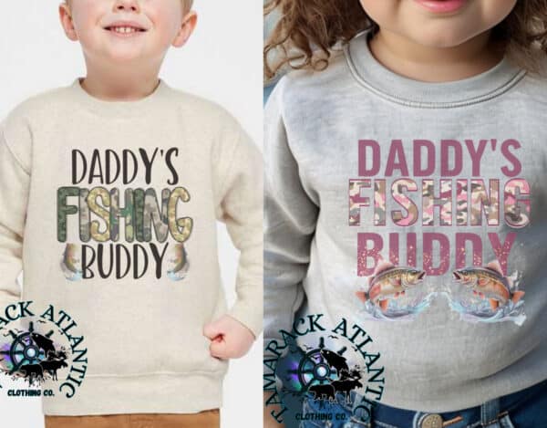 Daddy's Fishing Buddy| Toddler Fishing Crewneck