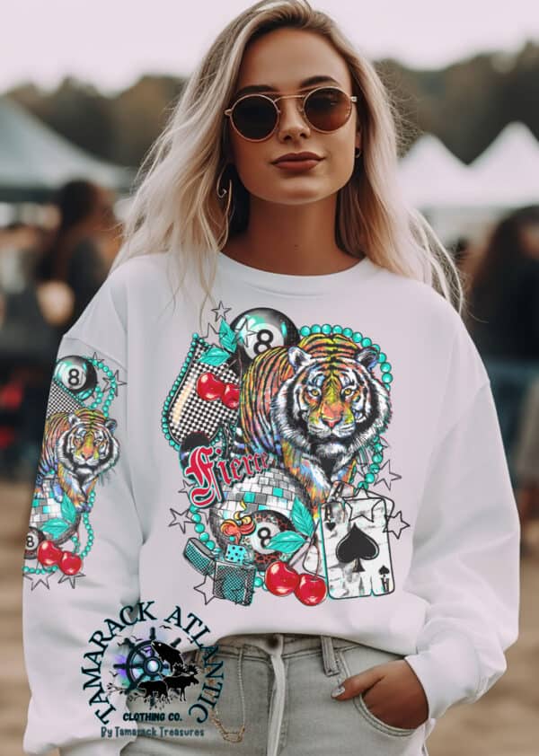 Fierce| Lucky Tiger|Sweatshirts