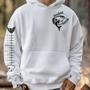 Hooked On Fishing Hoodie/Blue Design