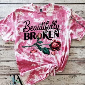 Beautifully Broken Bleached Tee| Heliconia
