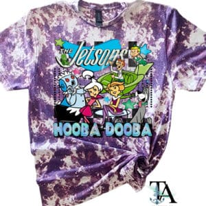 Jetsons Nostalgia Bleached Tee|Purple