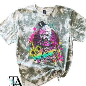 Art Neon Bleached Tee| Militairy Green