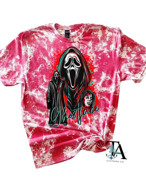 Summer Scream Bleached Tee| Red