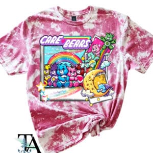 Summer Bears Nostalgia Bleached Tee| Heliconia