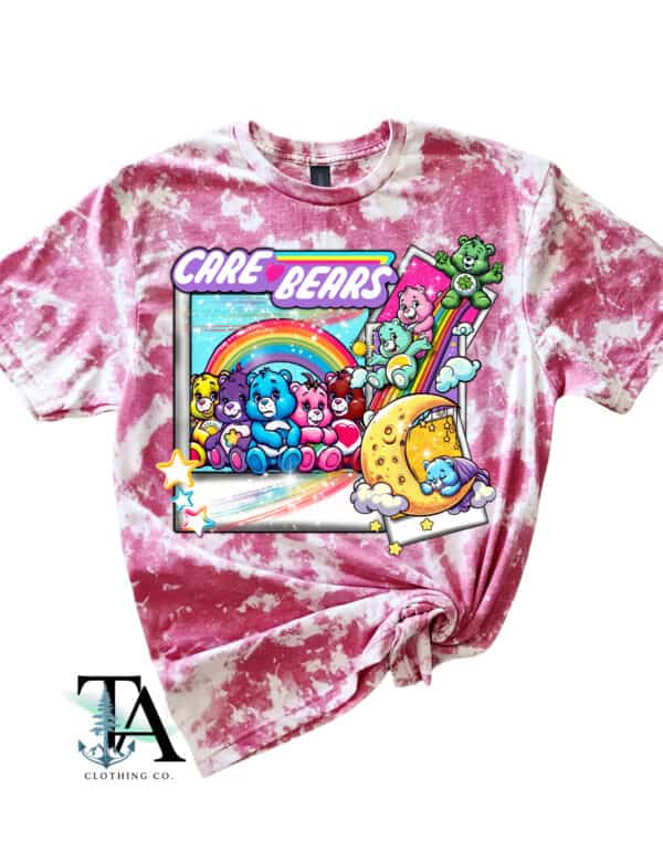 Summer Bears Nostalgia Bleached Tee| Heliconia