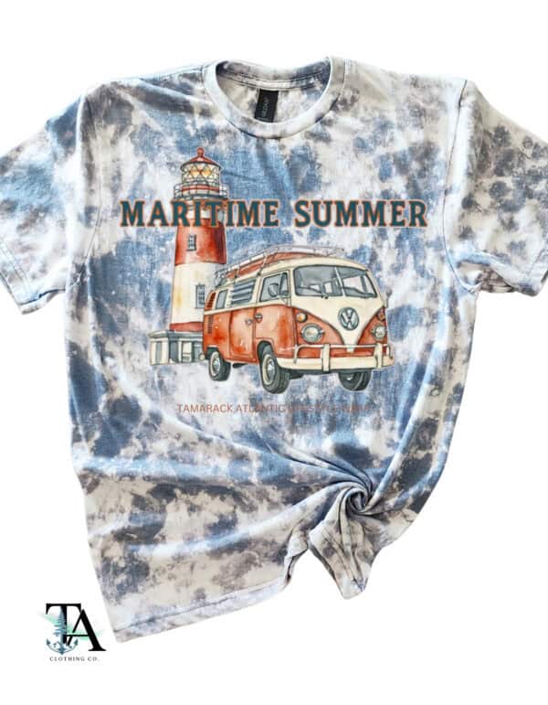 Maritime Summer Bleached Tee| Indigo