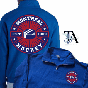 Custom Team Hockey|Quarter Zip Sweatshirt