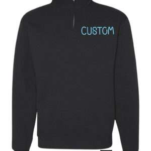 Custom Logo and Team|Quarter Zip Sweatshirt