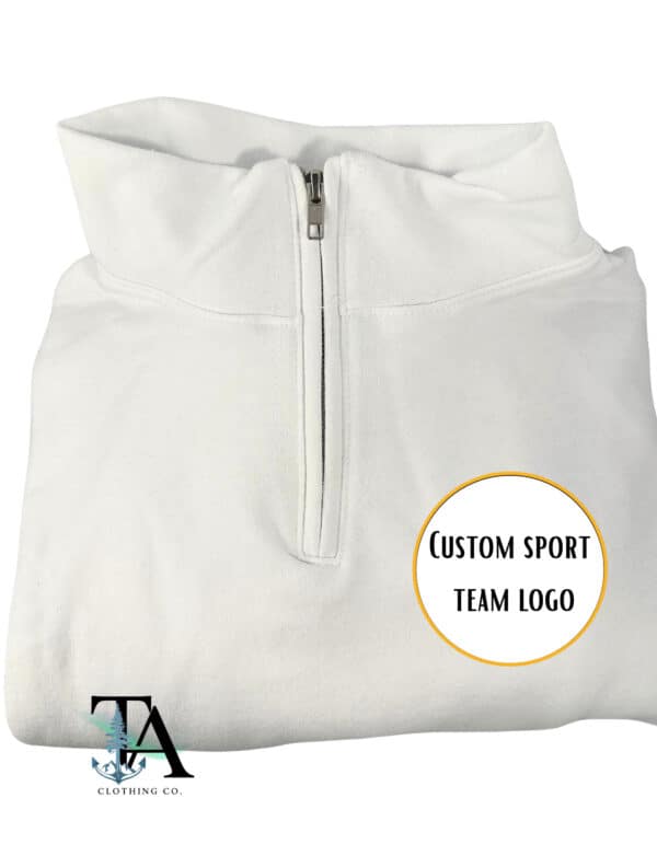 Custom Logo and Team|Quarter Zip Sweatshirt - Image 3