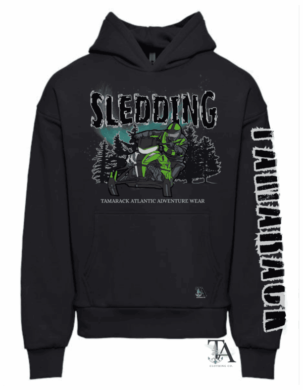 Sledding| Green Snowmobile Sweatshirt