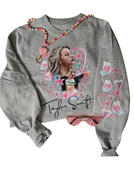 Taylor Swift Inspired Crewneck Sweatshirt| Sport Grey| Youth and Adult