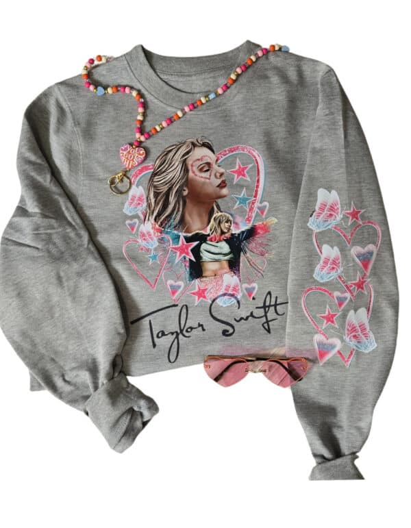 TS Inspired Crewneck Sweatshirt| Sport Grey
