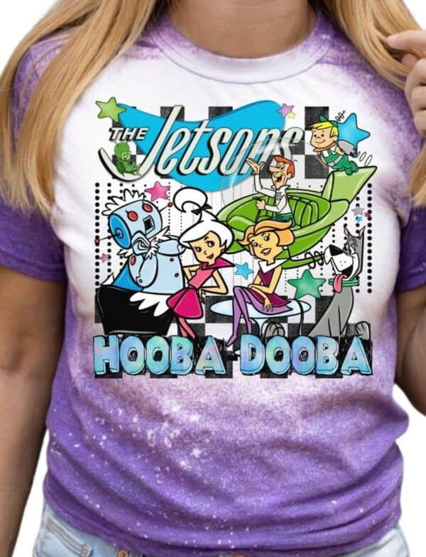 Jetsons Nostalgia Bleached Tee|Purple