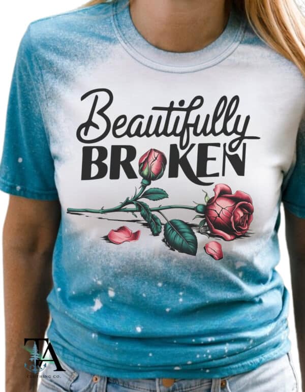 Beautifully Broken Bleached Tee - Image 3