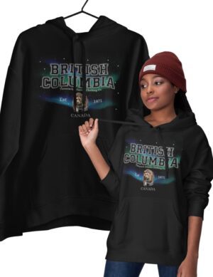 British Columbia Varsity Borealis| Hooded Sweatshirt| Black