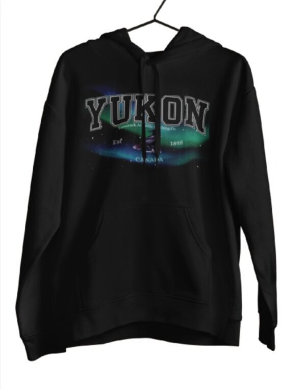Yukon Borealis| Hooded Sweatshirt| Black - Image 2