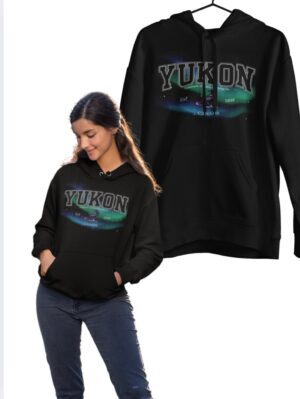 Yukon Borealis| Hooded Sweatshirt| Black