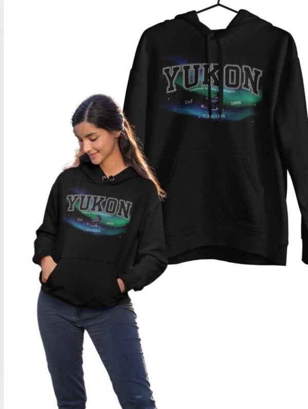 Yukon Borealis| Hooded Sweatshirt| Black