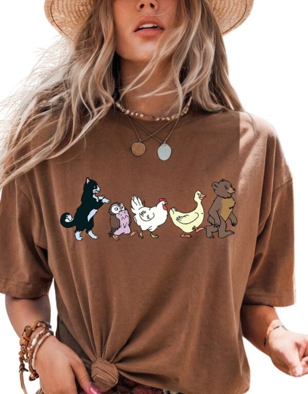 Little Bear and Friends Minimalist| Comfort Colors Tee - Image 2