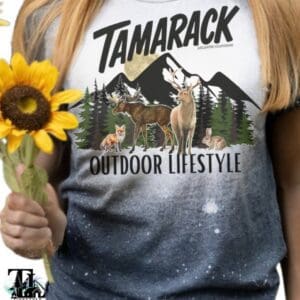Heather Grey Bleached Tee Tamarack Gear Outdoor lifestyle gildan cotton