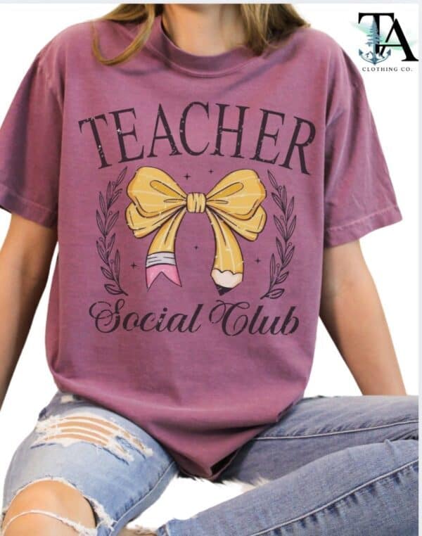 Teacher Social Club| Comfort Colors Tee