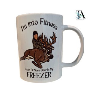 Fitness Deer In My Freezer 15 oz Mug