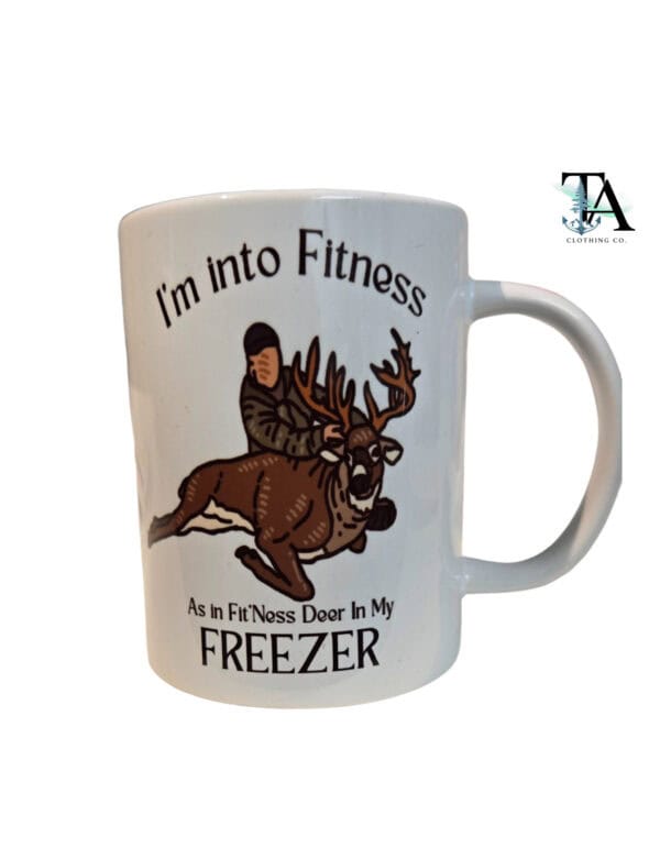 Fitness Deer In My Freezer 15 oz Mug