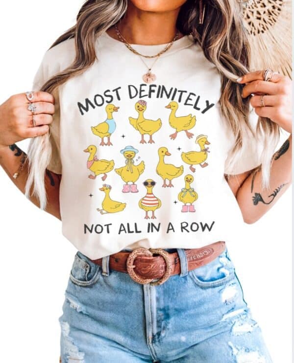 Ducks Not In A Row| Comfort Colors Tee| Ivory