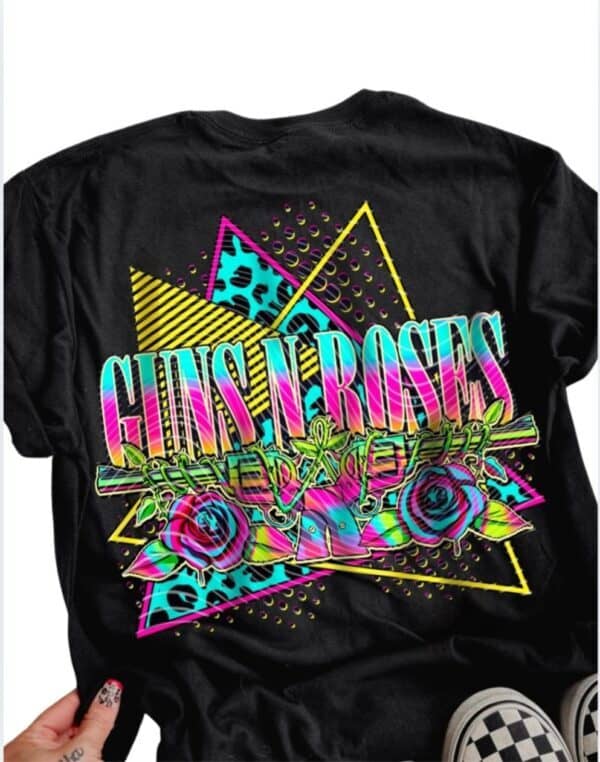 Guns N Roses Retro| Comfort Colors Tee| Black