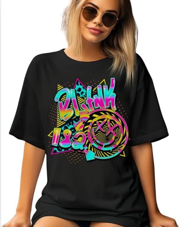 Blink 182 Retro| Gildan Tee| Black