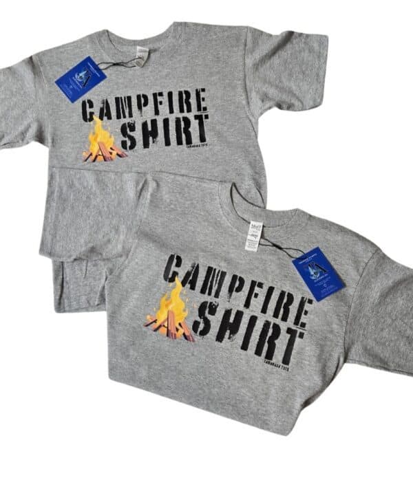 Campfire Shirt| Youth Gildan Tee| Ash