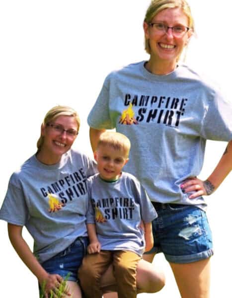 Campfire Shirt| Gold Soft Touch Jersey Tee| Adult