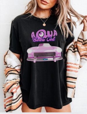 90s vibe Aqua Band| Comfort Colors Tee| Black