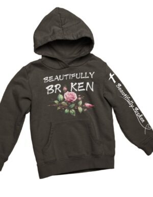 Beautifully Broken Jelly Roll Inspired| Hooded Sweatshirt| Dark Chocolate
