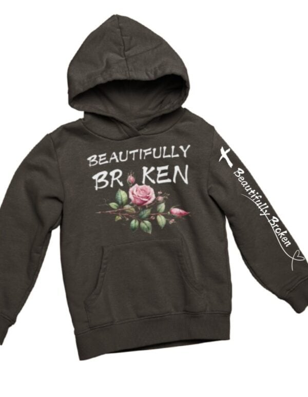 Beautifully Broken Jelly Roll Inspired| Hooded Sweatshirt| Dark Chocolate