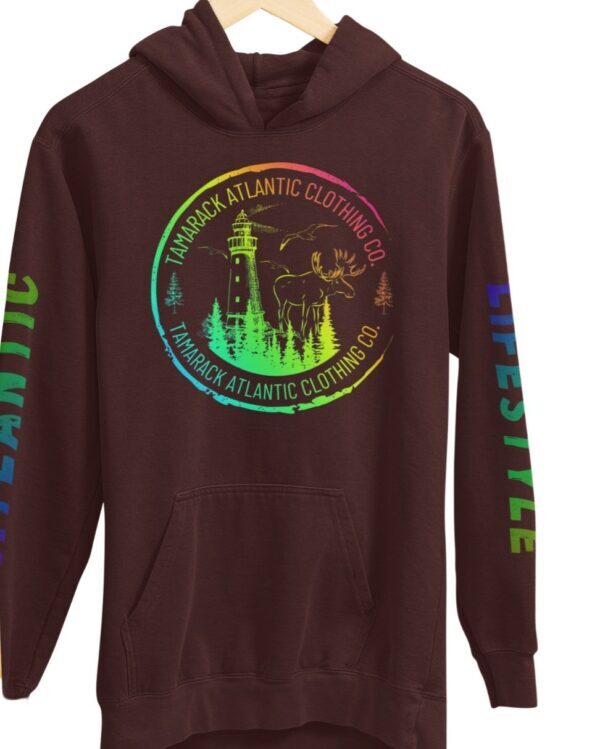 Atlantic Lifestyle Rainbow Logo| Hooded Sweatshirt - Image 3